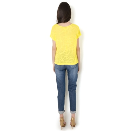 BLUSA CROPPED JACQUARD RENDA OMBRO - PRETO