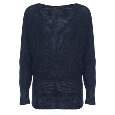 Blusa de Tricot Fita Azul Marinho - Anselmi Blusa de Tricot Fita Azul Marinho - Anselmi