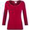 BLUSA DECOTE EM RENDA - CEREJA