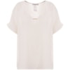 BLUSA  DECOTE V CAPITOLLIUM COM FIVELA - OFF WHITE