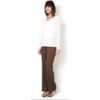 BLUSA EM CREPE E CHIFFON - BRANCO