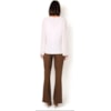 BLUSA EM CREPE E CHIFFON - BRANCO
