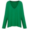 BLUSA EM V CREPE - VERDE