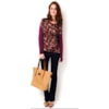 BLUSA ESTAMPA DIGITAL - VINHO