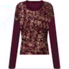 BLUSA ESTAMPA DIGITAL - VINHO