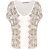 BLUSA FOIL ÉTNICO - OFF WHITE