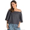 BLUSA JEANS CHOLET OMBRO A OMBRO - JEANS