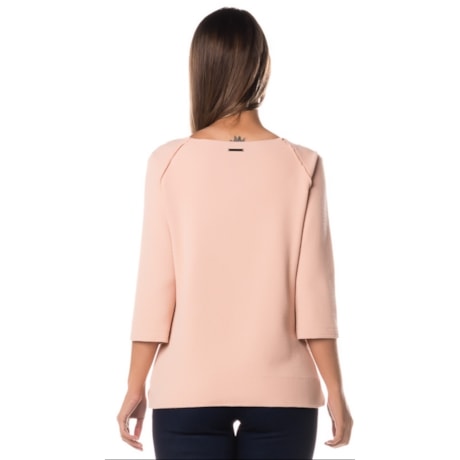 BLUSA LILLA KA BÁSICA GOLA CANOA DETALHE RECORTES - ROSÊ BLUSA LILLA KA BÁSICA GOLA CANOA DETALHE RECORTES - ROSÊ