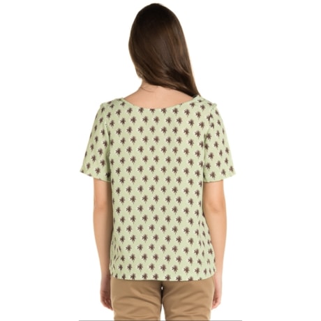 BLUSA LUCIDEZ CREPE COQUEIROS - PISTACHE