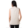 BLUSA LUCIDEZ GOLA LAÇO SHAPE AMPLO - AREIA