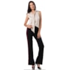 BLUSA LUCIDEZ GOLA LAÇO SHAPE AMPLO - AREIA