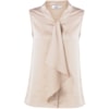 BLUSA LUCIDEZ GOLA LAÇO SHAPE AMPLO - AREIA