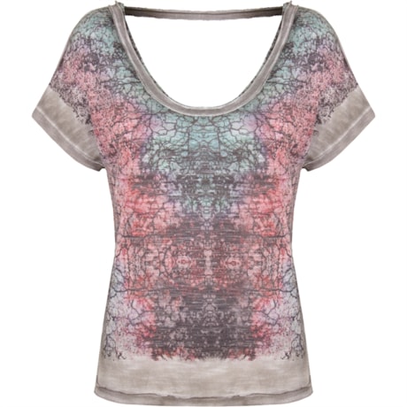 BLUSA MALHA AQUARELA - CINZA BLUSA MALHA AQUARELA - CINZA