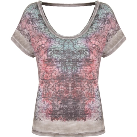 BLUSA MALHA AQUARELA - CINZA