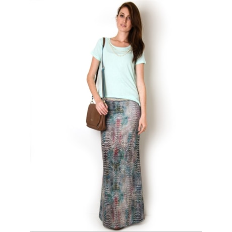 BLUSA MALHA COLAR DE PÉROLAS/ CORRENTE M/C - VERDE ÁGUA BLUSA MALHA COLAR DE PÉROLAS/ CORRENTE M/C - VERDE ÁGUA