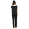 BLUSA MALHA COM SHIFFON LISTRADO - P&B