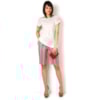 BLUSA MALHA RENDA COM CETIM DOROTEIA - OFF WHITE