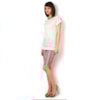 BLUSA MALHA RENDA COM CETIM DOROTEIA - OFF WHITE