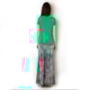 BLUSA MALHA V RENDA OMBRO M/C - VERDE