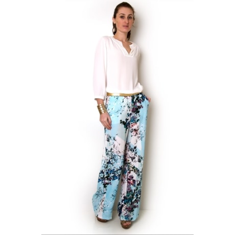 BLUSA MANGA 3/4 DETALHE DECOTE BORDADO - OFF WHITE BLUSA MANGA 3/4 DETALHE DECOTE BORDADO - OFF WHITE