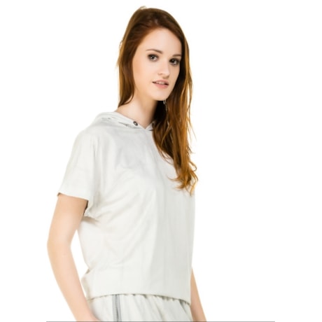 BLUSA MANGA CURTA WALK TRENDY - GELO