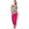 BLUSA MESCLA FRENTE ESTAMPADA - FLORAL