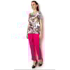 BLUSA MESCLA FRENTE ESTAMPADA - FLORAL
