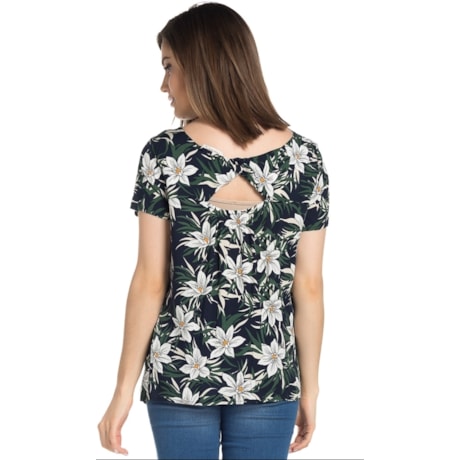 BLUSA MOÇA BONITA COM DETALHE COSTAS - MARINHO BLUSA MOÇA BONITA COM DETALHE COSTAS - MARINHO