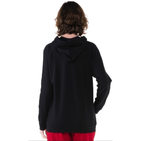 BLUSA MOLETOM WALK TREND COM CAPUZ - PRETO