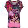 BLUSA MORCEGO C/ DECOTE REDONDO PRAIA FLORAL - ROSA BLUSA MORCEGO C/ DECOTE REDONDO PRAIA FLORAL - ROSA
