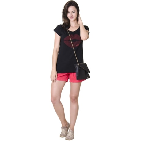 BLUSA MOUTH - VERMELHO