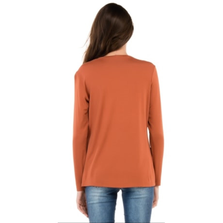 BLUSA NICE CLUB MALHA SUPREME GOLA CARECA MANGA LONGA - TELHA BLUSA NICE CLUB MALHA SUPREME GOLA CARECA MANGA LONGA - TELHA