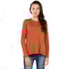 BLUSA NICE CLUB MALHA SUPREME GOLA CARECA MANGA LONGA - TELHA