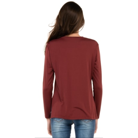 BLUSA NICE CLUB MALHA SUPREME GOLA CARECA MANGA LONGA - VINHO BLUSA NICE CLUB MALHA SUPREME GOLA CARECA MANGA LONGA - VINHO