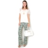 BLUSA PATY MALHA MANGA GUIPURE M/C - OFF WHITE