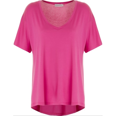 BLUSA PELE DE OVO MULLET DECOTE V ASHLEY - ROSA BLUSA PELE DE OVO MULLET DECOTE V ASHLEY - ROSA