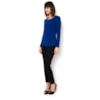BLUSA PEPLUM - AZUL ROYAL