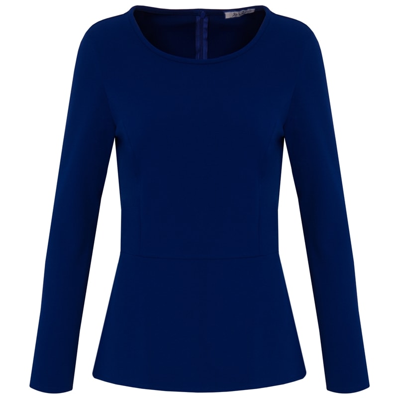 BLUSA PEPLUM - AZUL ROYAL