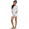 BLUSA TECIDO MAQUINETADO DECOTE OMBRO A OMBRO - BRANCO