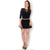 BLUSA TRANSPARENTE  PERLA - PRETO