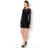 BLUSA TRANSPARENTE  PERLA - PRETO