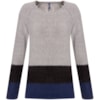 BLUSA TRICÔ MULTICOLOR A BENÇÃO - CINZA
