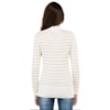 BLUSA TRICÔ TRIBECA CANELADA GOLA ALTA - BEGE