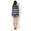 BLUSA TRICOT ETNICO CROPPED M/L - MARINHO