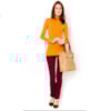 BLUSA TRICOT GOLA ALTA - AZUL ROYAL