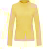 BLUSA TRICOT PLUMA GOLA CHAMINÉ - - AMARELO