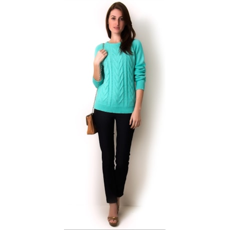BLUSA TRICOT TRANÇADA - ROSA BLUSA TRICOT TRANÇADA - ROSA