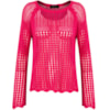 BLUSA TRICOT VAZADA M/L - PINK