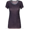 BLUSA TULE ESTAMPADO DUPLA M/C ABSTRATO ROSE M - AZUL