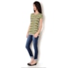 BLUSA TULE ESTAMPADO DUPLA M/C ABSTRATO ROSE M - ROSÊ